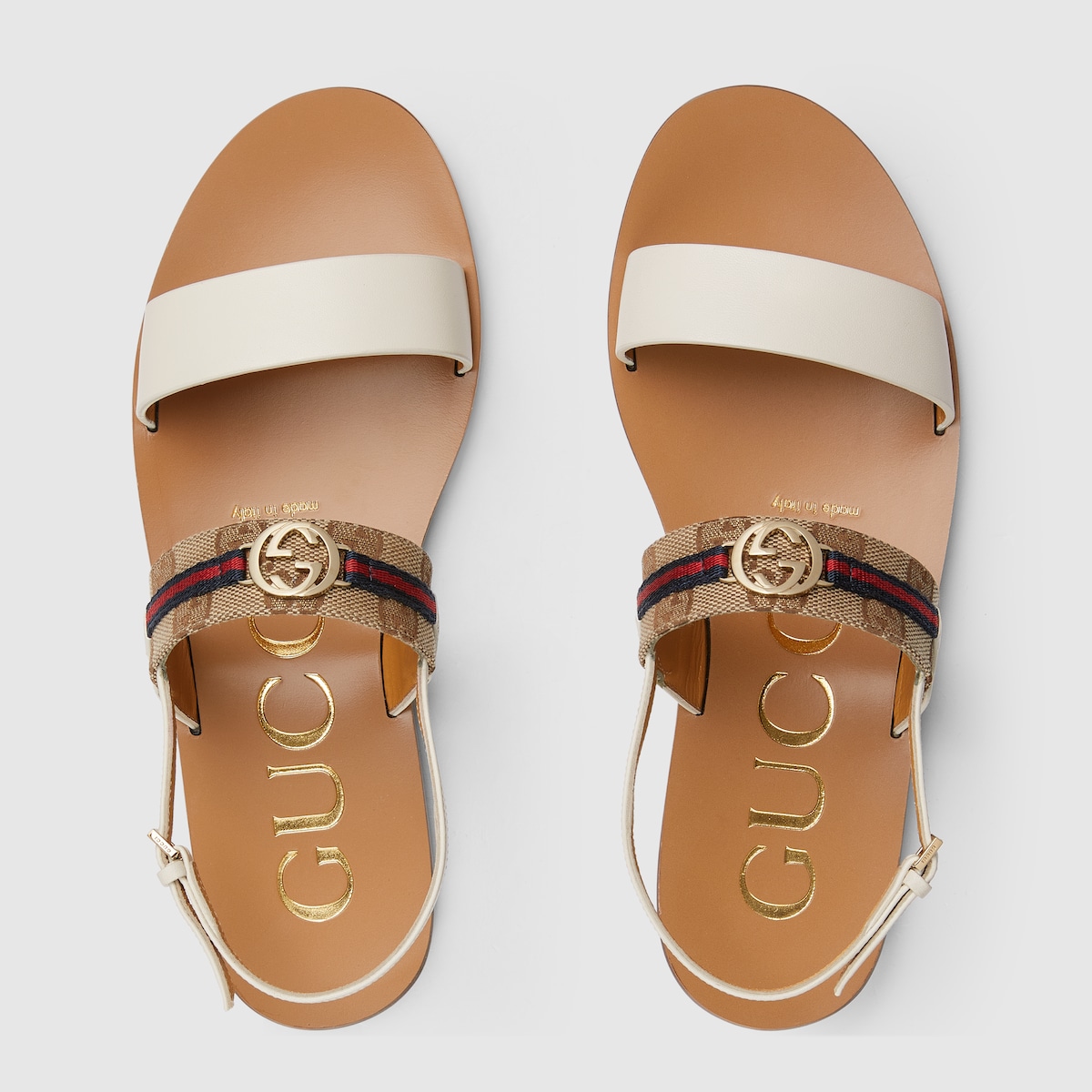 Gucci Women’s sandal with Interlocking G and Web - Image 3